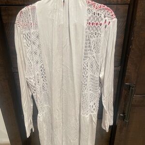 Cupio White Lace Detail Cardigan